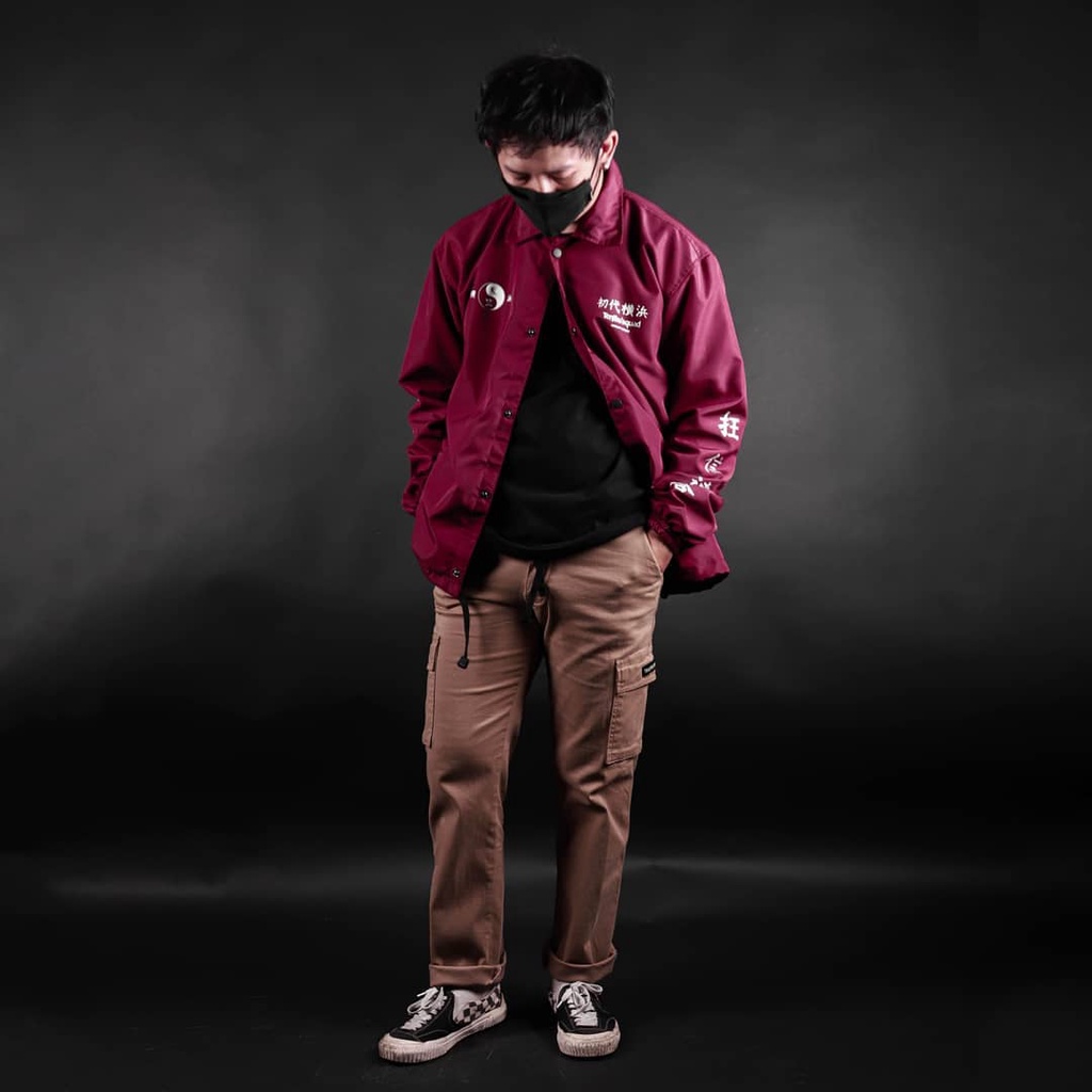 Kremlin Coach Jacket Red Maroon - Tenjiku-5