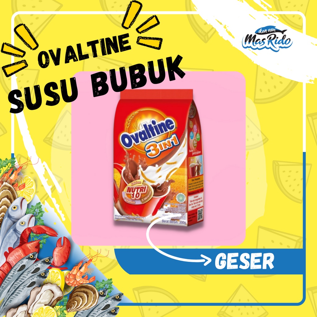 

Ovaltine 3 in 1 3in1 Sticks Drink Minuman Susu Bubuk Coklat Termurah