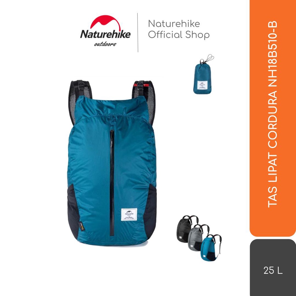 Naturehike Tas Lipat Waterproof Cordura 25L Nh18B510-B Camping Hiking