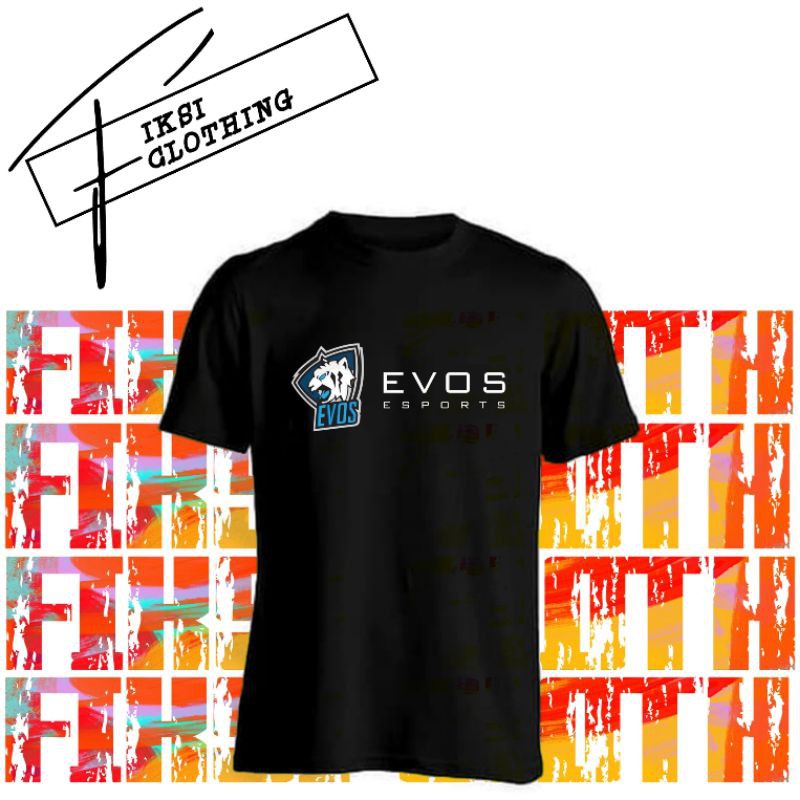 Tshirt Baju Kaos Keren Evos Esports New Logo - Fiksi Clothing