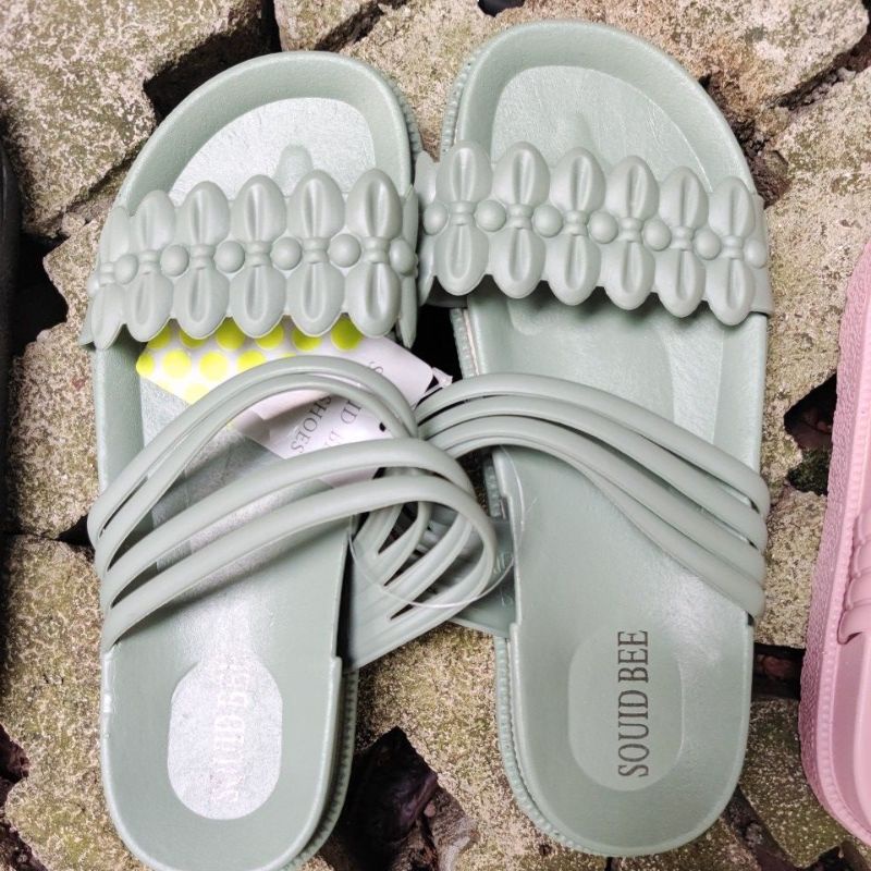 New BLC 1604-30 Sandal Jelly Angelia bacadeskripsi-Squidbee green