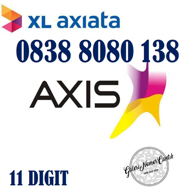 Kartu Perdana Nomer cantik Axis axiata 4G ready 11 DIGIT MINIMALIS HOKI 138
