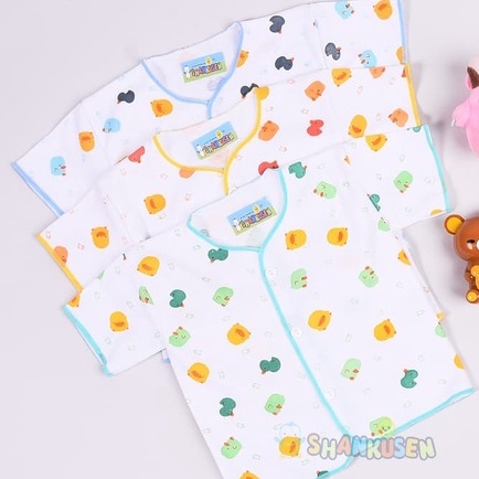 12 Pcs Baju Shankusen Bayi Baru Lahir | Sankusen Baby New Born | Pakaian Atasan Kutung Buntung Lekbong Pendek Panjang Sankhusen Shankhusen | Open Lusinan Grosir