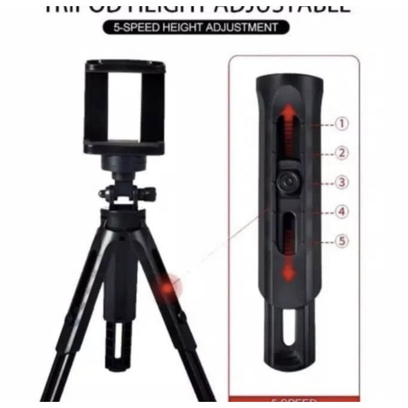 Tripod Support Mini Height Adjustable + Holder U .....