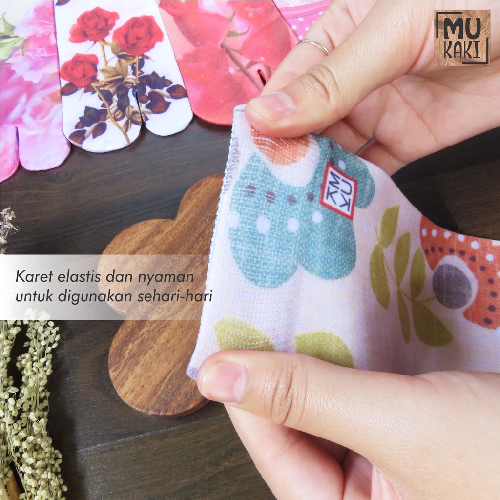 Kaos Kaki Jempol Motif Printing Dewasa Mukaki Murah D