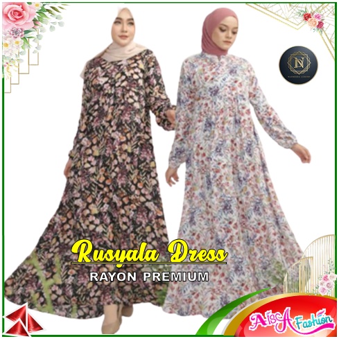 DRESS RUSYALA COD GAMIS BUSUI NADHEERA LUXURY
