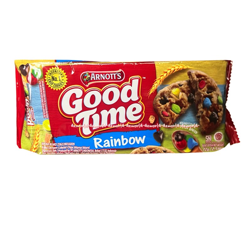 Goodtime 72gr Arnott's Good Time Classic Rainbow Coffee Biskuit Coklat Good Times Rasa Kopi Cokelat Rain Bow Cookies Kukis Choco Chips Chocolate