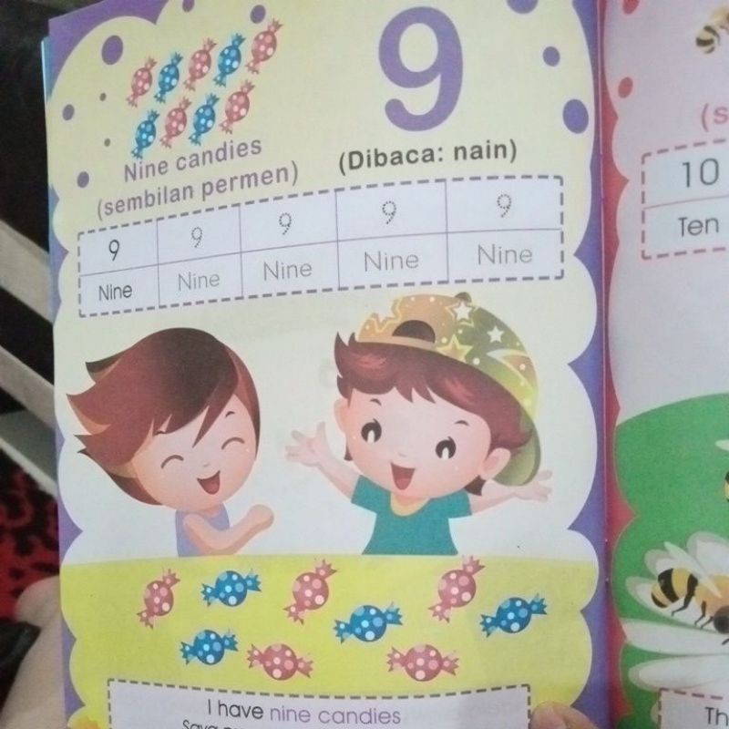 BUKU ANAK,BUKU MENGENAL HURUF DAN ANGKA DALAM BAHASA INGGRIS 64 HALAMAN (21×28CM)