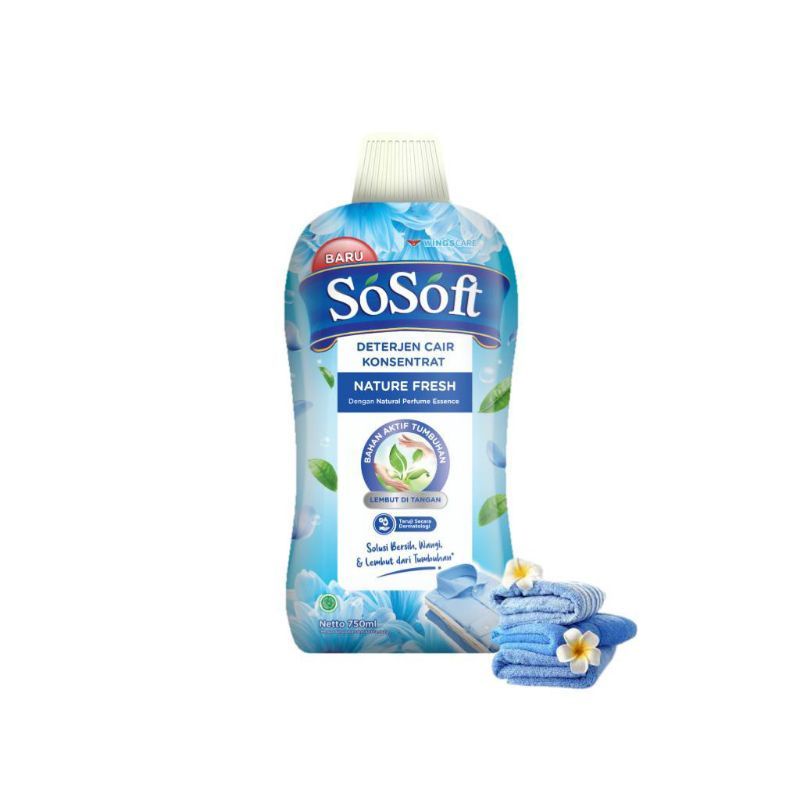 SOSOFT DETERGEN CAIR BOTOL 750ML