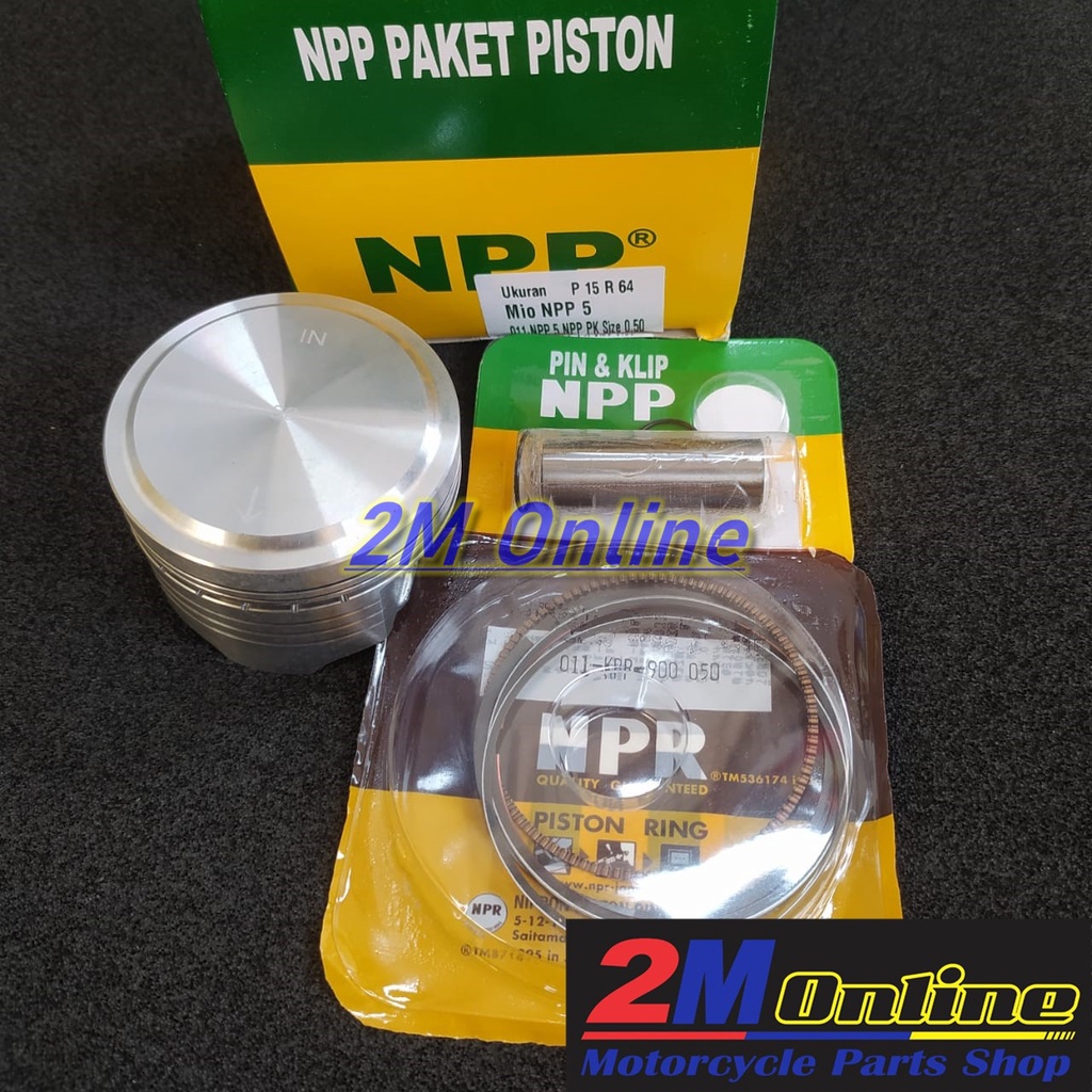 Mdr Piston Kit Mentah Mio Dim 64 Pen 15 NPP5 OS 50 Merk NPP NPR