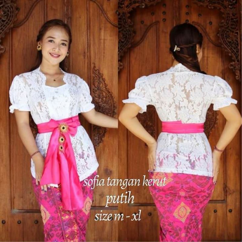 Kebaya Bali Sofia STRECH tangan Kerut | Kebaya Saja