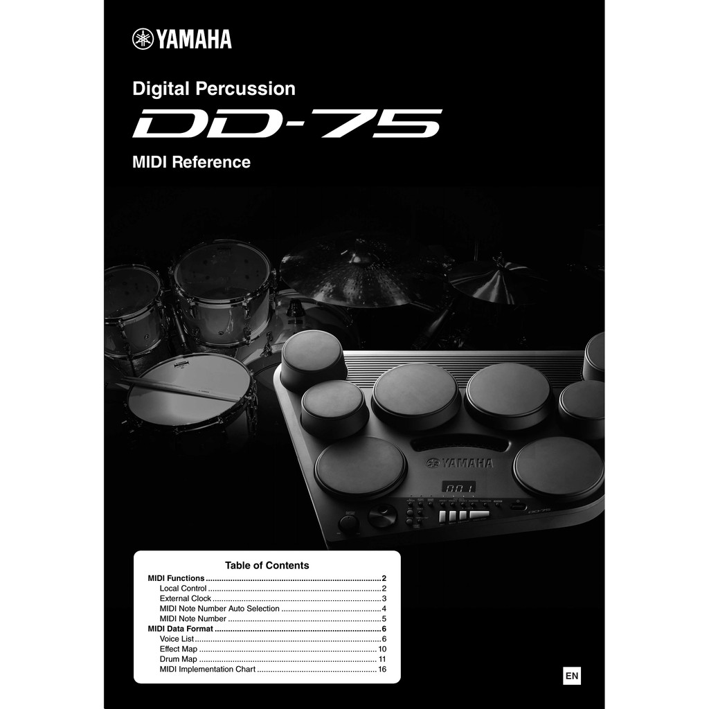 Yamaha Drum Pad Elektrik Digital DD-75 / DD75 / DD 75 Garansi Resmi Yamaha