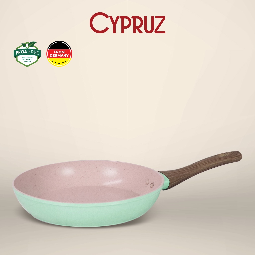 Cypruz Color Marble Wajan Penggorengan / Fry Pan Anti Lengket 22 cm