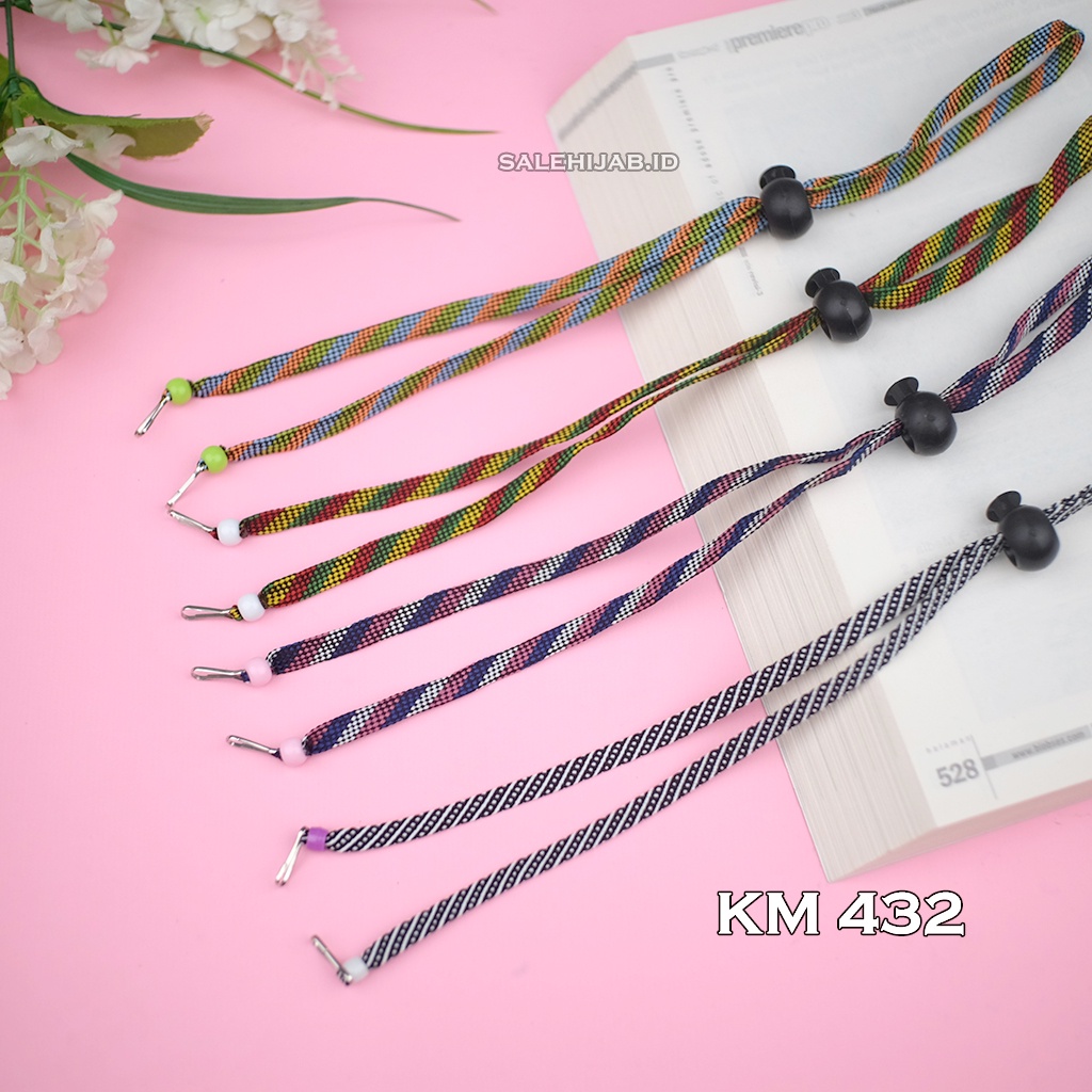 TALI STRAP KONEKTOR MASKER KALUNG PART 3 (1KG MUAT 130PCS)-KM 432