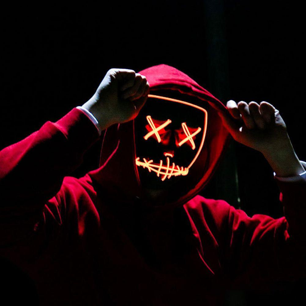 Solighter Halloween Alat Peraga Cosplay Lucu Dekorasi Pesta Lampu LED