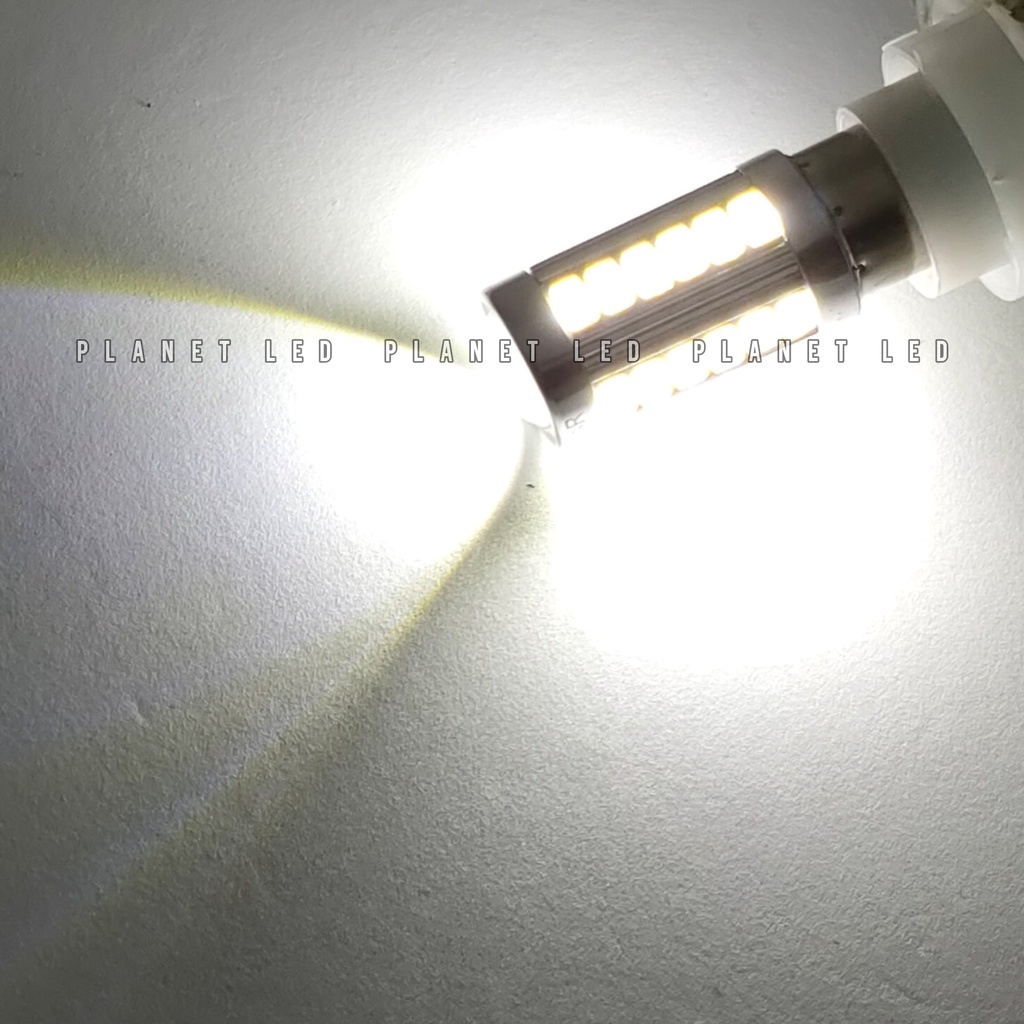 Lampu LED Stop Lamp SUPER BRIGHT 1157 BAY15D 33SMD Stoprem 2 Mode Senja Rem Flash dan Non Flash 33 LED-PUTIH