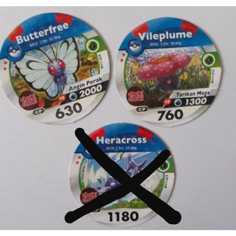 Kartu pokemon choki choki medallion biru