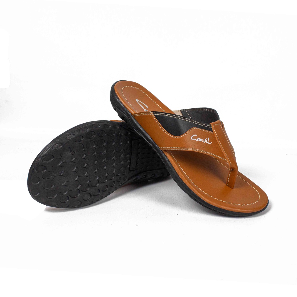 Sandal Jepit Pria Virale - Sandal Casual - Sandal Japit Pria CVL-01 PUTIH