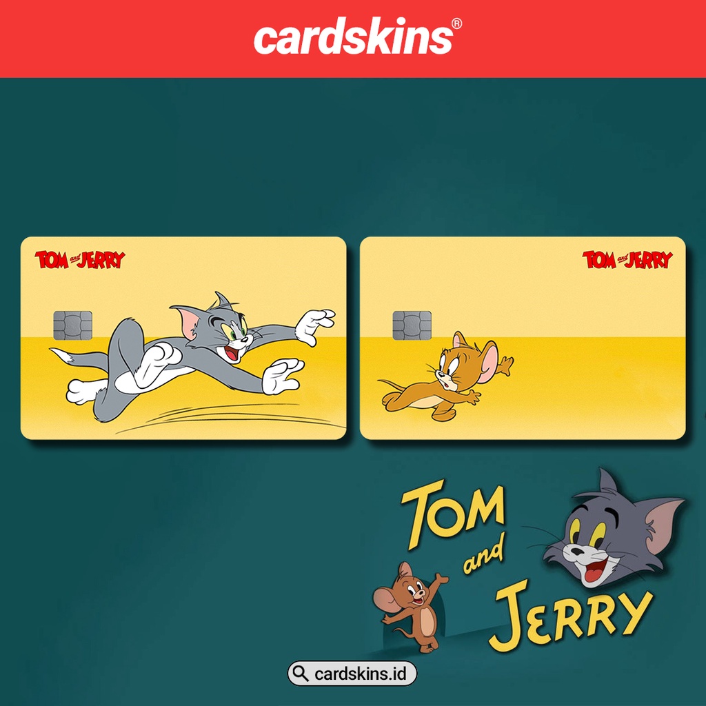 TOM &amp; JERRY SKINCARD | GARSKIN / STICKER KARTU ATM / SKIN KARTU ATM / DEBIT / CREDIT / EMONEY / FLAZZ | CARDSKINS