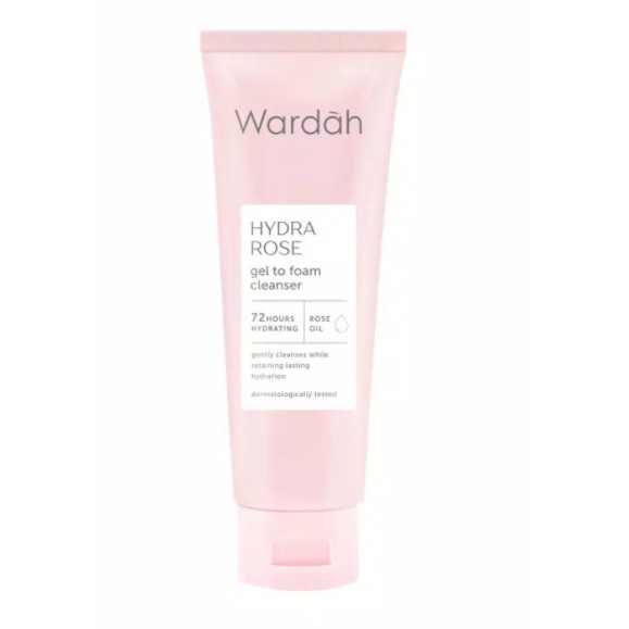 Wardah Hydra Rose Gel To Foam Cleanser 100ml