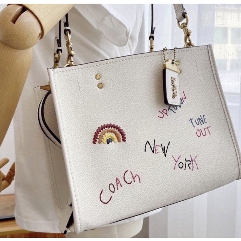 (READY STOCK) Coach Rogue 25 With Embroidery  (C3873)