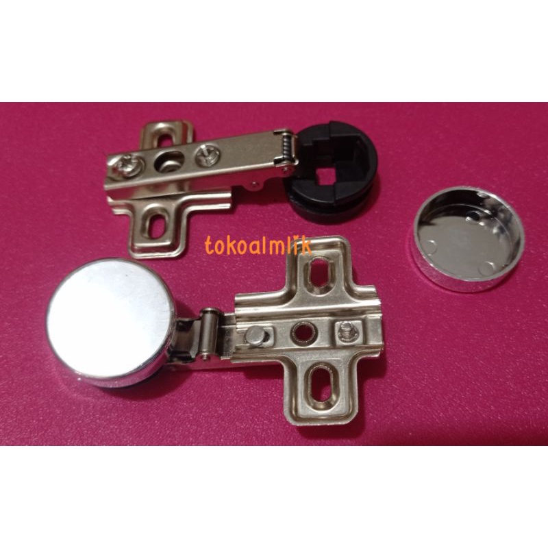 Engsel Kaca Lurus Elco(Harga 2pcs)