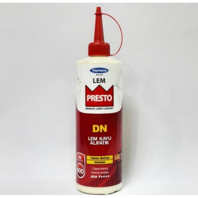 

LEM KAYU PRESTO DN 600 GR/LEM KAYU PRESTO DN