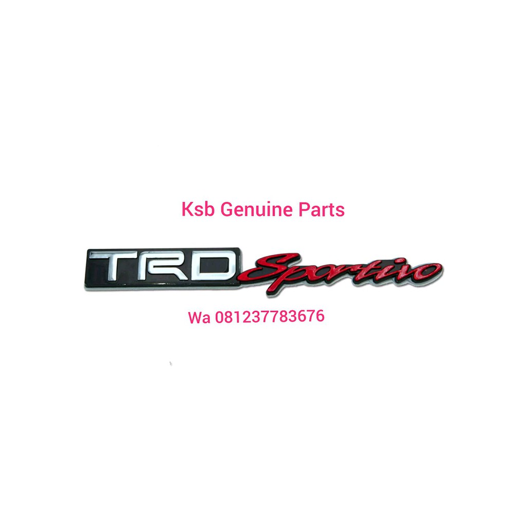 promo Emblem Logo Tulisan TRD Sportivo Pintu  Bagasi 