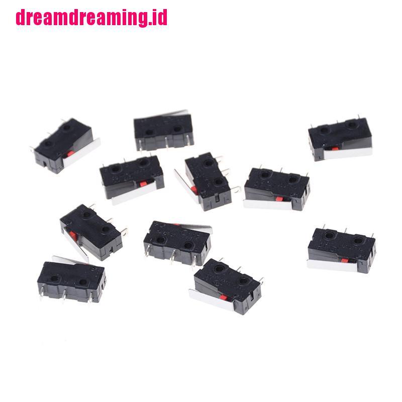 (dreamdreaming.id) 10pcs Switch Limit 3 Pin N / O N / C 5A 250VAC KW11-3Z Micro