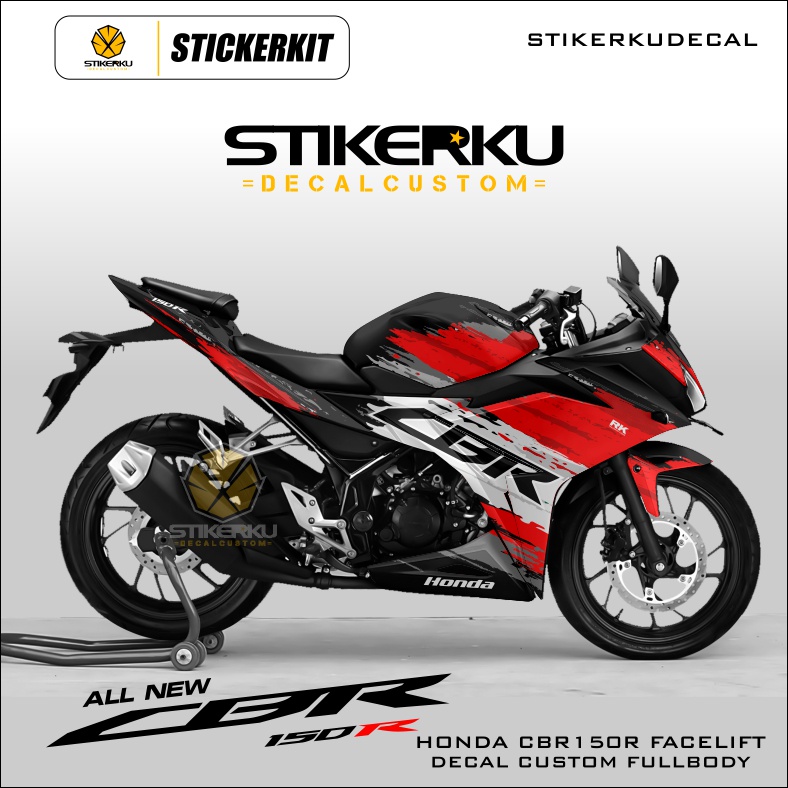 DECAL CBR150R FACELIFT / DECAL CBR 15OR / DECAL CBR 150R NEW / STICKER CBR 150R / DESIGN CUSTOM / 12