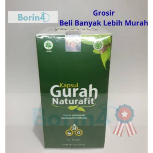 Gurah/Kapsul Gurah/ Gurah Naturafit/Kapsul Gurah Saluran Pernafasan Naturafit Original