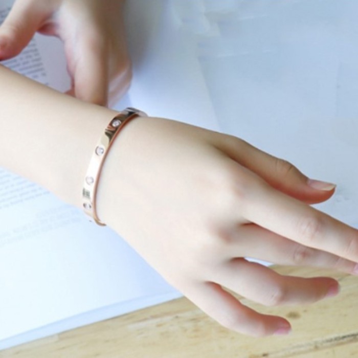 ★ Cayman ★ Gelang Magnetic Wanita Titanium Bangle Korea Bracelet Jewelry Men Women jew20-5