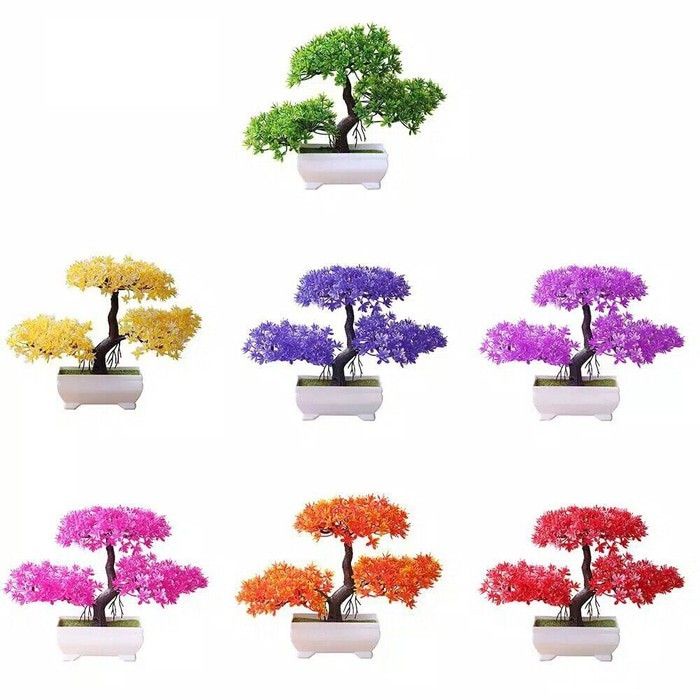 COD Pajangan pot Pohon Bunga bonsai import Plastik Plum / Tanaman Hias platik ornamen pajangan dekorasi rumah