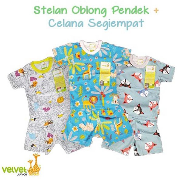 MURAH!! Setelan Baju Anak VELVET JUNIOR - Baju Anak Kaos Pendek Motif Warna Usia 3 bln s/d 5 Tahun - SINGLET ANAK LAKI LAKI - Baju Bayi Perempuan - Baju Bayi Laki Laki - Baju Bayi Baru Lahir - SINGLET ANAK - Kaos Kutung - BAJU BALITA