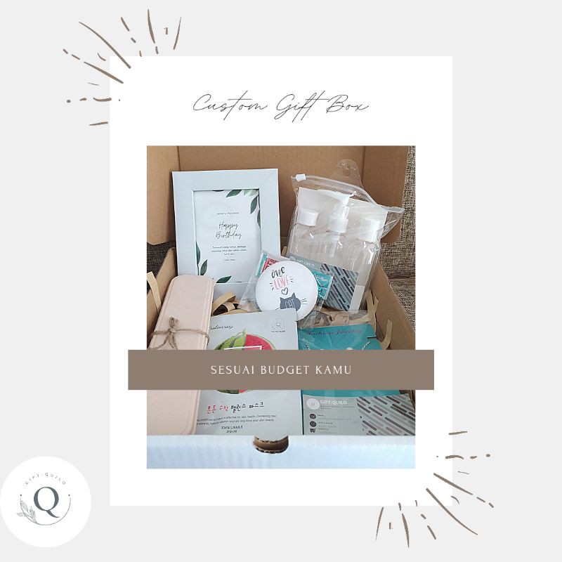 

Custom Gift Box Hadiah Souvenir Hampers Wisuda Ulang Tahun Nikahan