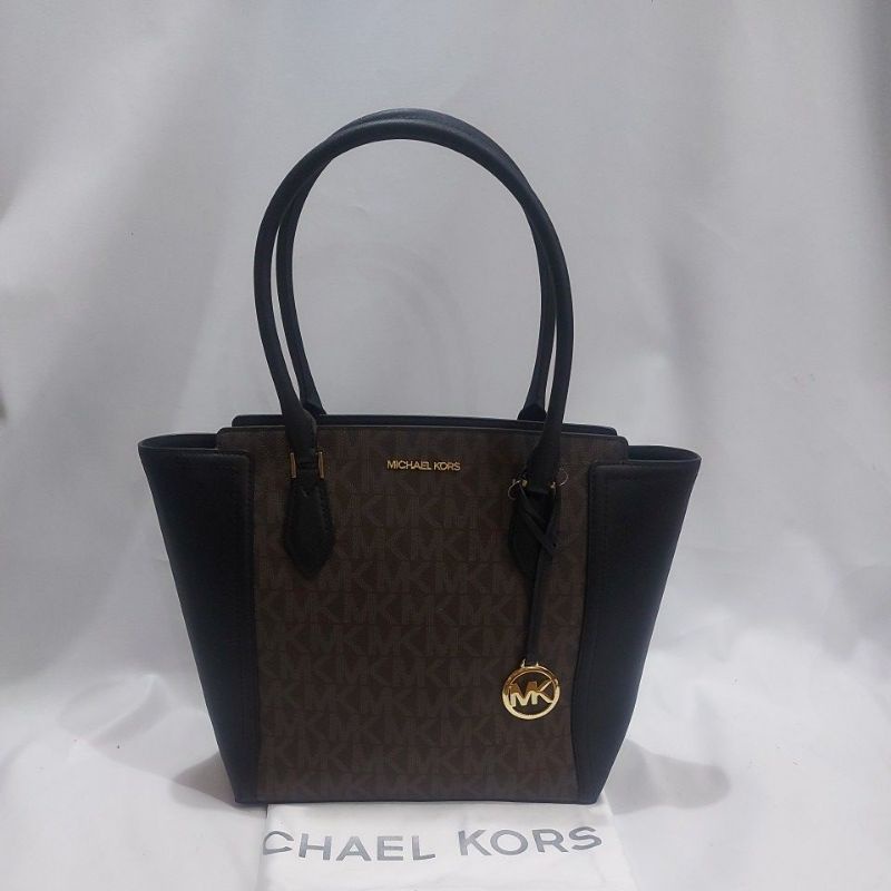 TAS WANITA BRANDED ORIGINAL - MICHAEL KORS AYDEN LARGE TOTE BAG BROWN