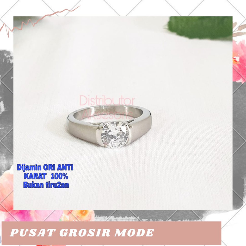 Cincin Titanium Anti Karat SELAMANYA PGM CT71