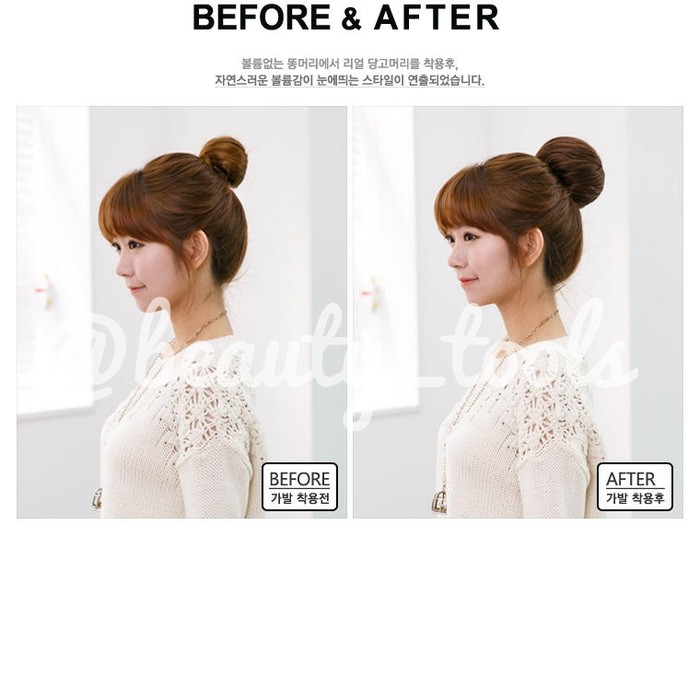 FUNBUN CEPOL BUN CLIP DANGO BUN WIG HAIRPIECE HAIRCLIP KOREA