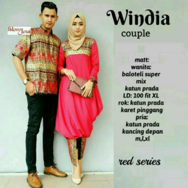 Batik couple windia,kebaya sarimbit kaftan vanessa