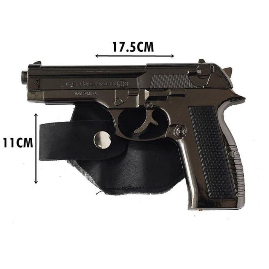 Korek Model Pistol Baretta-M9 Steel Korek Gas Unik