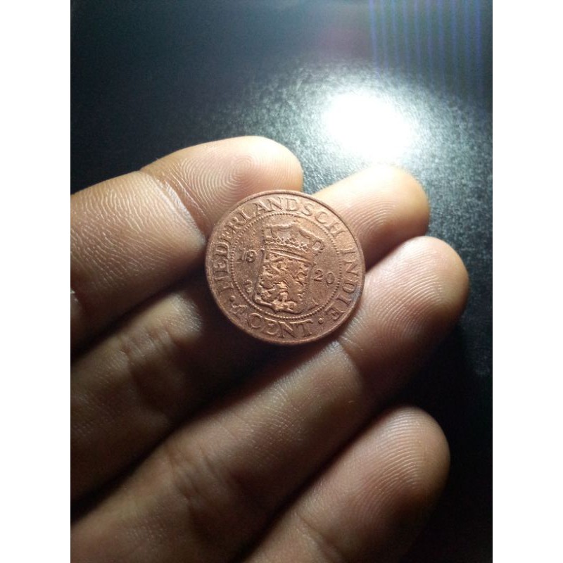 Koin kuno jaman Belanda Benggol 1 cent tahun 1920