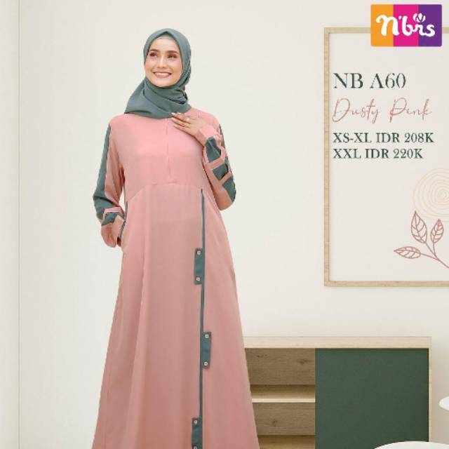 Gamis muslimah nibras NB -A60