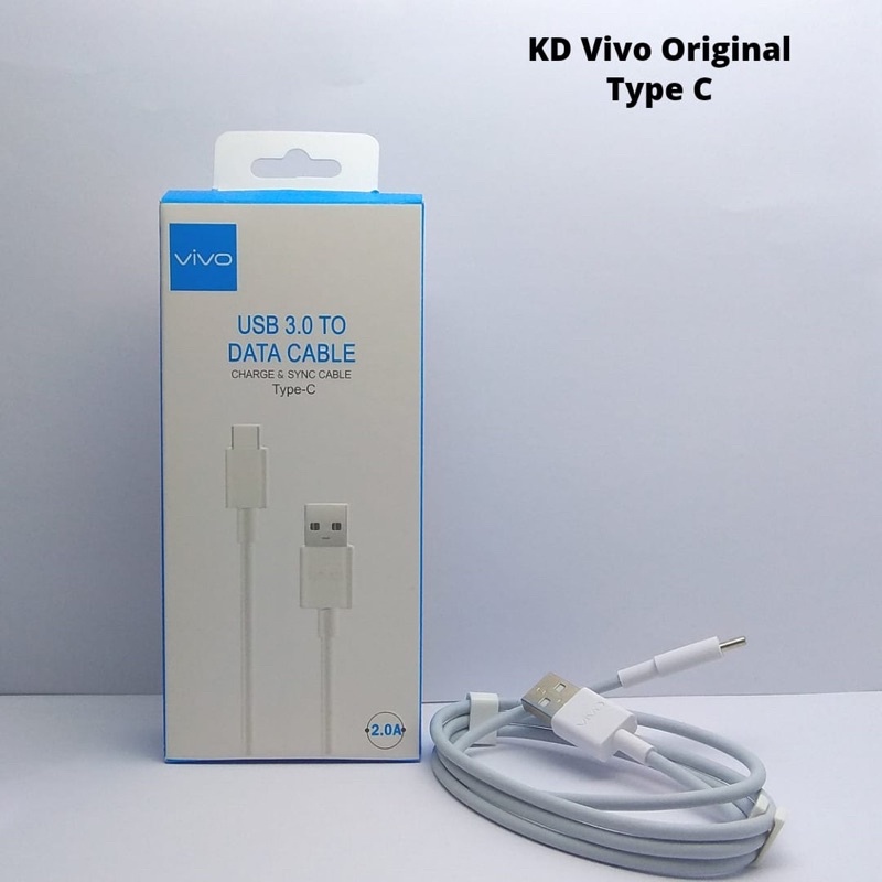 Kabel Data Vivo Original 100% 2A Fast Charging Micro USB dan Tipe c