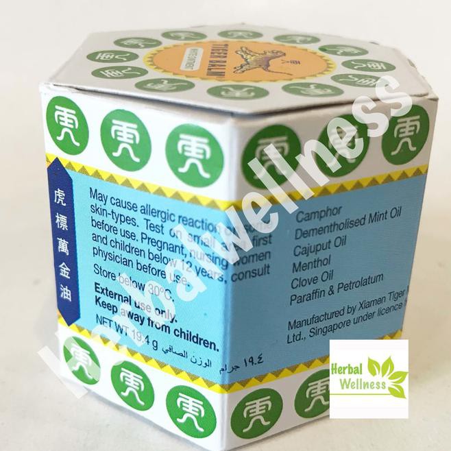 New Singapore Tiger Balm White Ointment 20Gr - Balsem Oss Free Ongkir