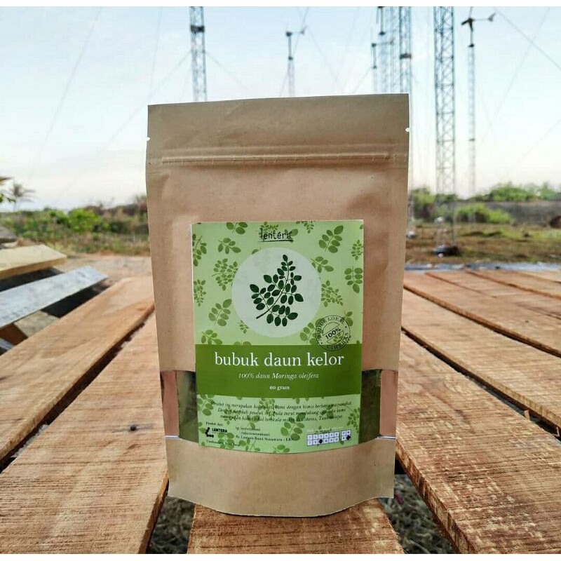

Bubuk Kelor Asli Lentera - 60 gram |Lentera Moringa Powder|Organik|