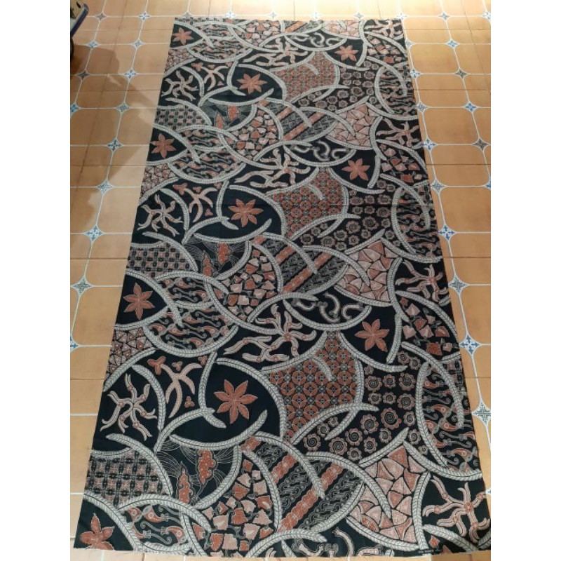 kain batik pekalongan motif daun sekar ayu ada 3 warna kuning, pink, coklat