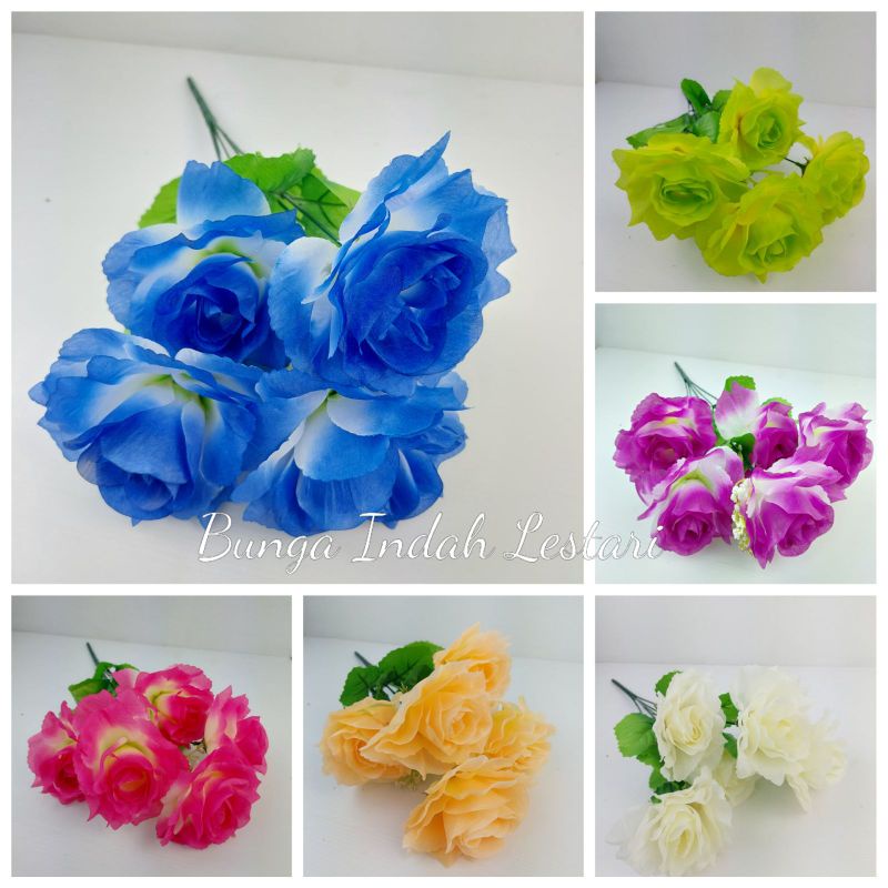 Bunga mawar palsu artificial plastik hias dekorasi hantaran hiasan buket wisuda hantaran seserahan p