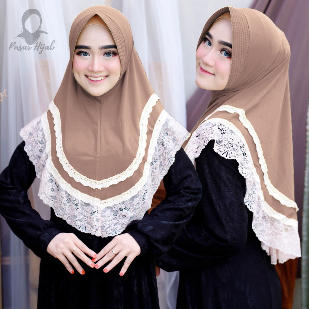 Jilbab Instan Cleo Hijab Instan Jersey Premium Kerudung Bergo Pasar Hija'b