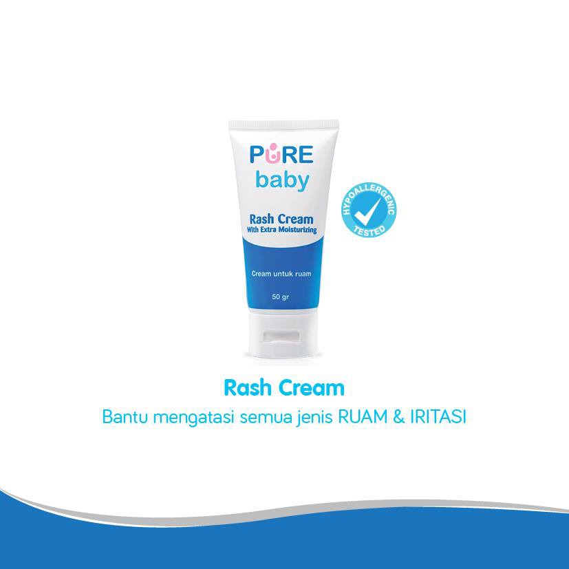 Pure Baby Rash Cream 50 gr / Krim Anti Ruam Bayi / Baby Cream / Pure BB Rash Cream