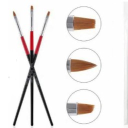 Kuas Acrylic 3D Nail art / Brush Acrylic Paint Nail Art 3D